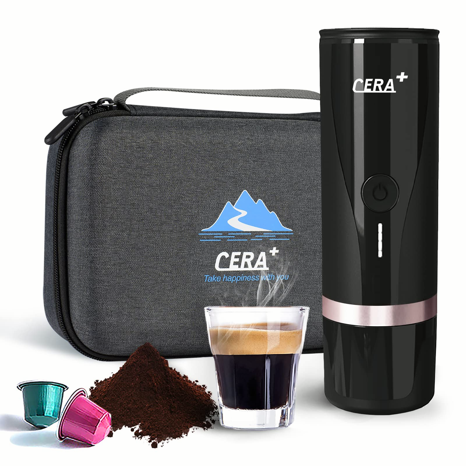 Portable Espresso Machine, NS Capsule Compatible*, Small Travel Coffee Maker