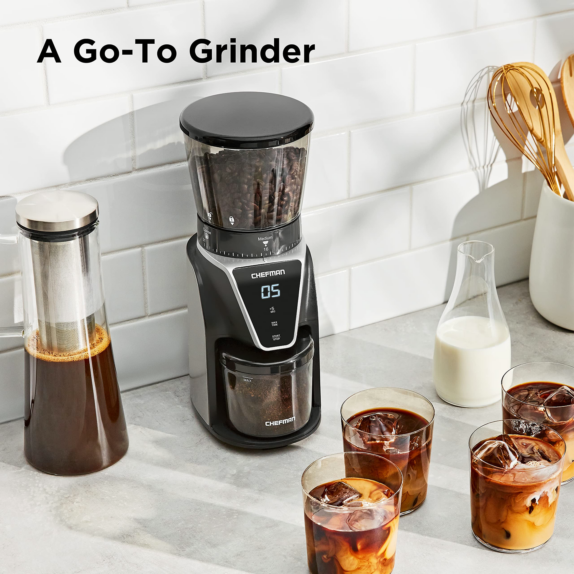 Electric Conical Burr Coffee Grinder – ProtoArc